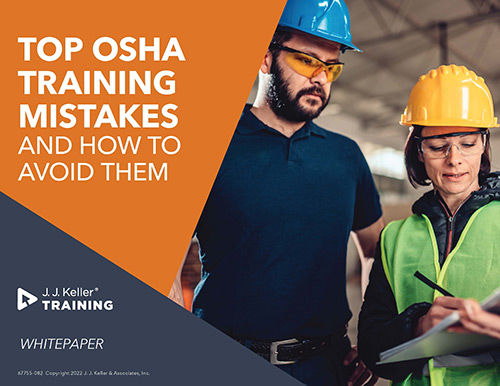 Top OSHA Training Mistakes Whitepaper Cover